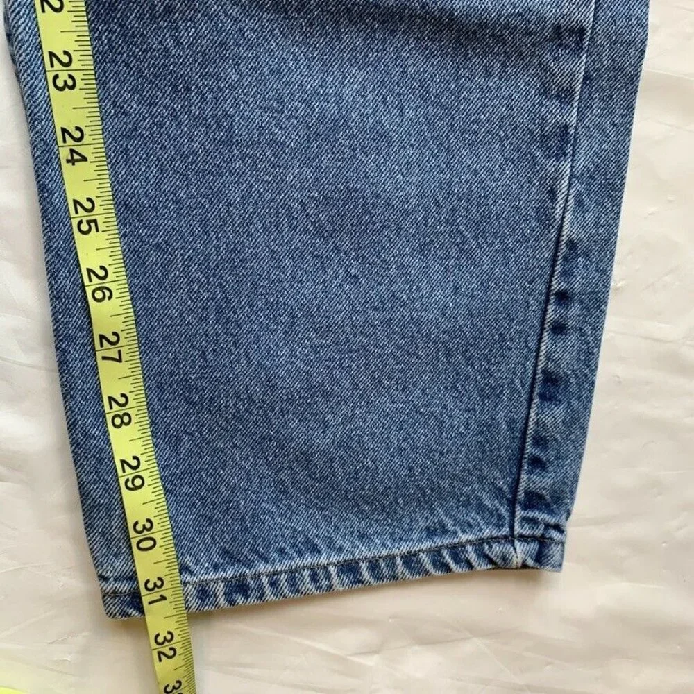 Carhartt Traditional Fit Jeans B18 DST Mens 42x32 Relaxed Medium Blue Wash Denim